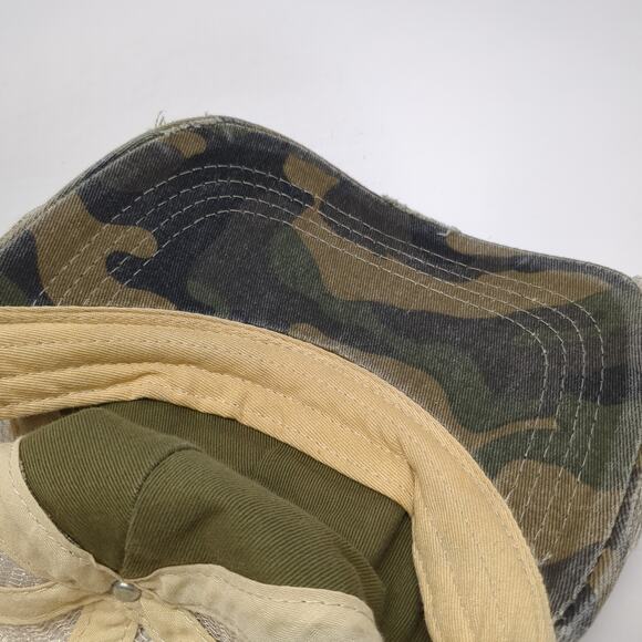 USA Flag Strapback Trucker Hat Multicolor One Size Camo C.C Exclusives - Picture 8 of 9